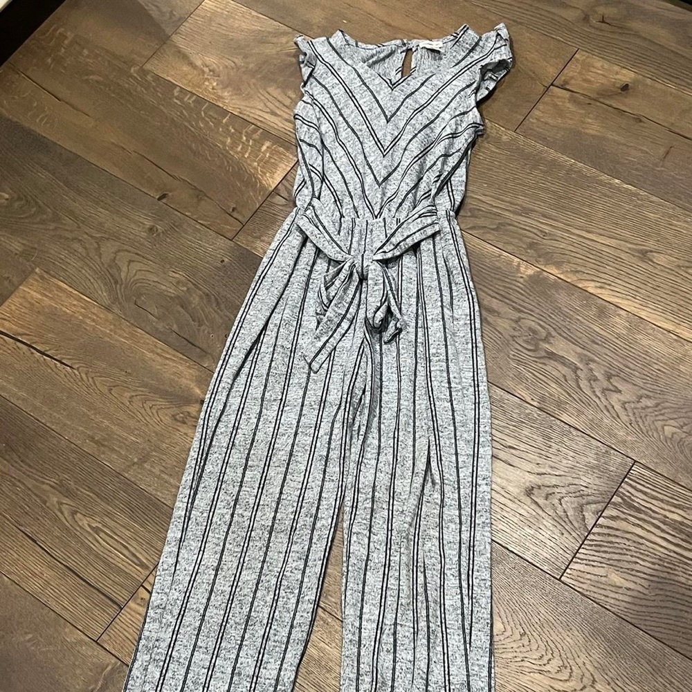 Black and grey striped jumper